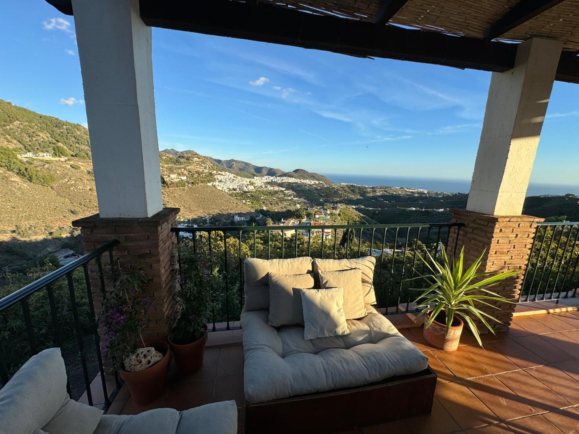 Villa En Frigiliana Con Piscina, Jacuzzi Y Espectaculares Vistas Eksteriør billede