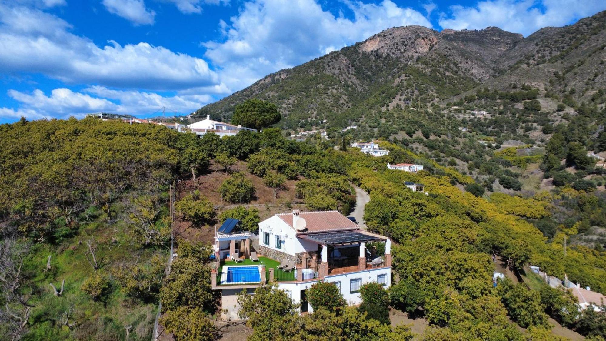 Villa En Frigiliana Con Piscina, Jacuzzi Y Espectaculares Vistas Eksteriør billede